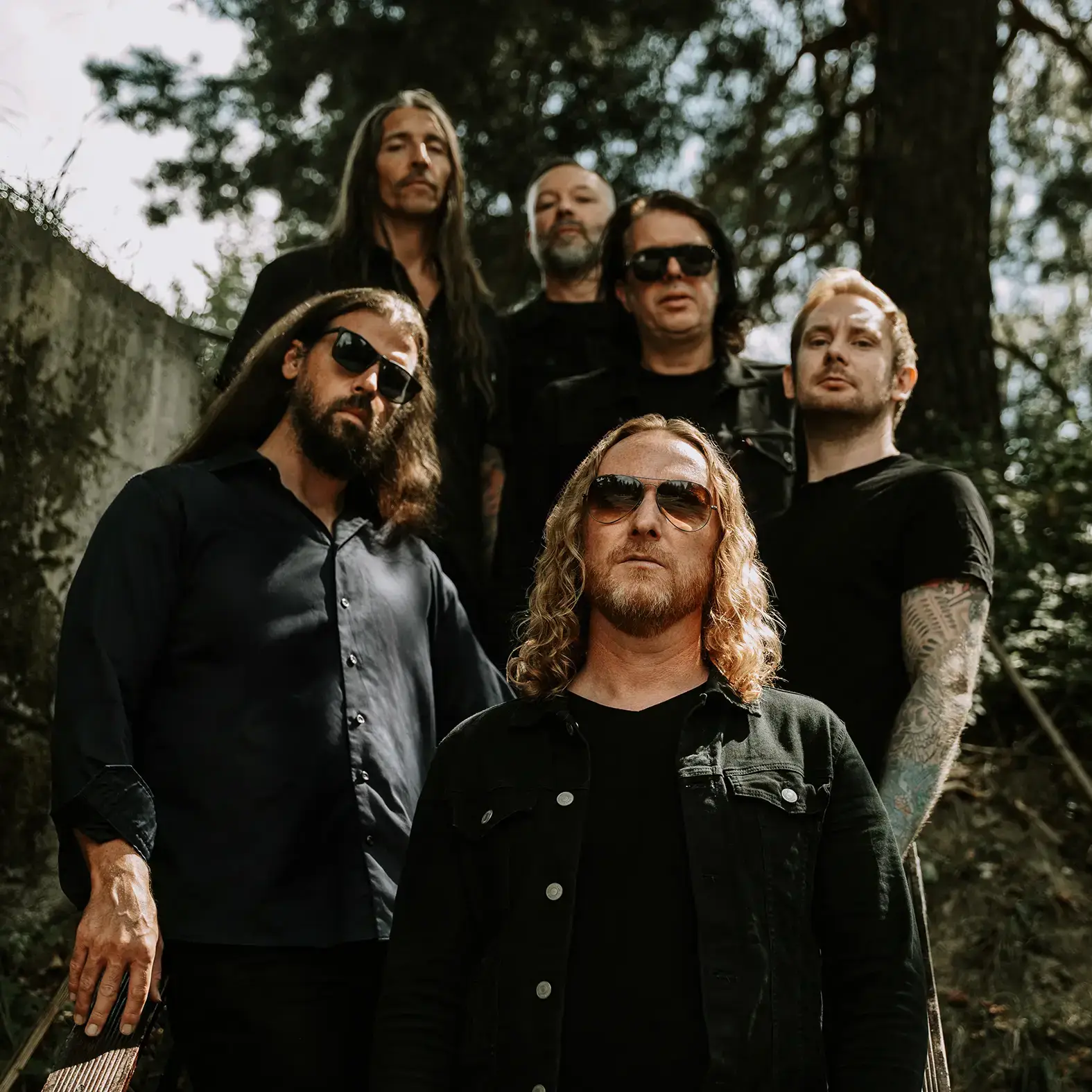 A band picture with Dark Tranquillity from the Endtimes Signals era 2024. Photo: Linda Florin.